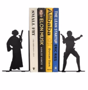 Star Wars Princess Leia & Han Solo Metal Bookends