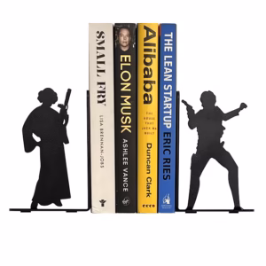 Star Wars Princess Leia & Han Solo Metal Bookends