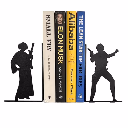 Star Wars Princess Leia & Han Solo Metal Bookends