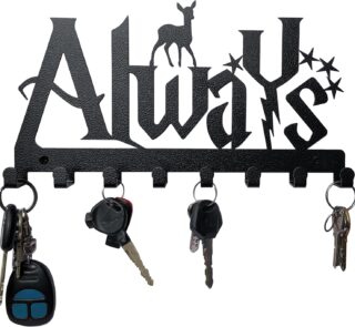 Decorative Metal Key Hooks | Key Holder | Always Sign | Wall Mounted Key Hooks
