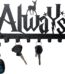 Decorative Metal Key Hooks | Key Holder | Always Sign | Wall Mounted Key Hooks