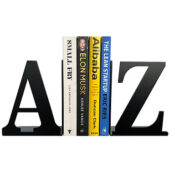 A to Z Decorative Metal Bookends