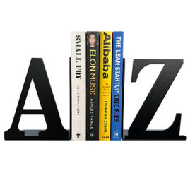 A to Z Decorative Metal Bookends