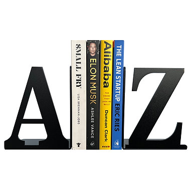 A to Z Decorative Metal Bookends