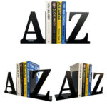 A to Z Decorative Metal Bookends3