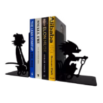 Calvin and Hobbes Metal Bookends - Wagon Ride Design1