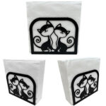 Cat Duo Metal Napkin Holder3