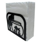 Cat and Fishbowl Metal Napkin Holder1