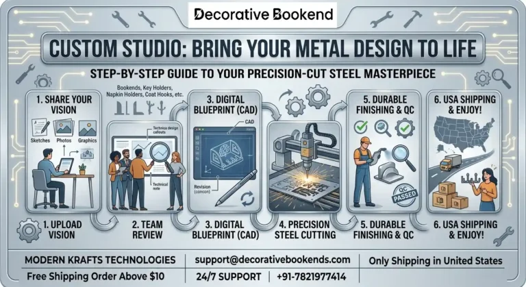 Custom Studio - Bring Your Metal Design to Life - DecorativeBookends