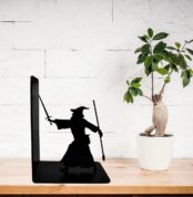 Decorative Bookends - Metal Book Ends - Black Finish - Wizard bookends Magical Bookends1