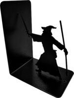 Decorative Bookends - Metal Book Ends - Black Finish - Wizard bookends Magical Bookends2