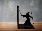 Decorative Bookends - Metal Book Ends - Black Finish - Wizard bookends Magical Bookends8