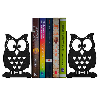 Decorative Owl Metal Bookends