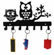 Decorative Owl Metal Key Holder