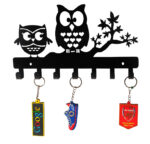 Decorative Owl Metal Key Holder
