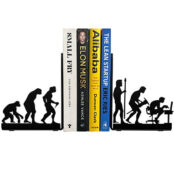 Human Evolution Bookends Decorative Bookends