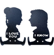 I Love You I Know Metal Wall Coat Hooks