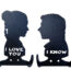 I Love You I Know Metal Wall Coat Hooks
