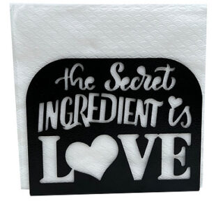LOVE Metal Napkin Holder