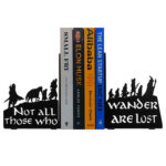 Lord of the Rings Fellowship Metal Silhouette Bookends