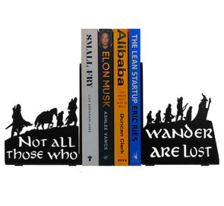 Lord of the Rings Fellowship Metal Silhouette Bookends