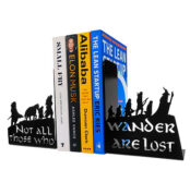 Lord of the Rings Fellowship Metal Silhouette Bookends1