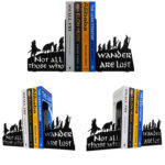 Lord of the Rings Fellowship Metal Silhouette Bookends3