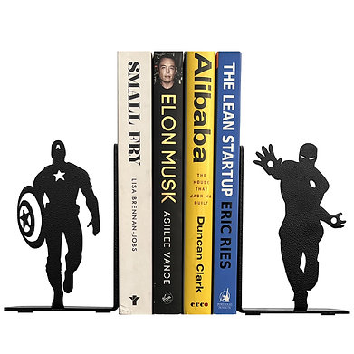 Multi Super Human Metal Bookends