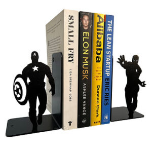 Multi Super Human Metal Bookends1