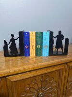 Outlander Bookends, Decorative Metal Bookends, Outlander Gifts for couple1