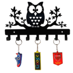 Owl Silhouette Metal Key Holder