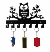 Owl Key Holder, Decorative Metal Key Hanger, Key Holder for Home Wall, Key Rack1
