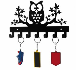 Owl Key Holder, Decorative Metal Key Hanger, Key Holder for Home Wall, Key Rack1