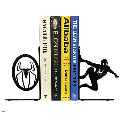 Super Human Metal Bookends