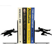 Batman and Superman Metal Bookends