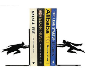 Batman and Superman Metal Bookends
