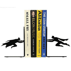 Batman and Superman Metal Bookends