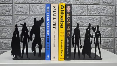 Superhero Bookends by Decorative Bookends